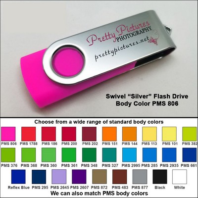 Swivel Flash Drive - 16 GB Memory - Body PMS 806