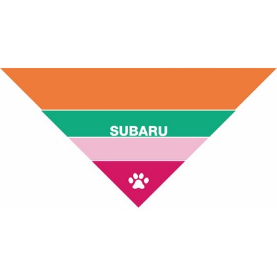 Digital Full Color USA Made 100% Cotton Pet Bandanna Triangle Size: XL 27"x27"x38" Largest Breeds