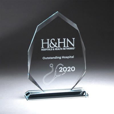 Clear Beveled Arrowhead on Base (Medium)