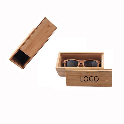 Bamboo Slide Lid Eyewear Case