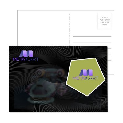 Post Card With Full-Color Golf Luggage Tag