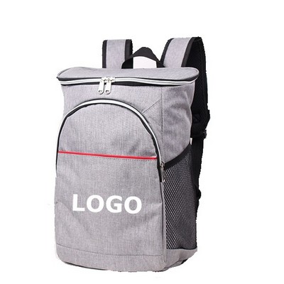 Insulated Cooler Backpack - Gray/White/Black