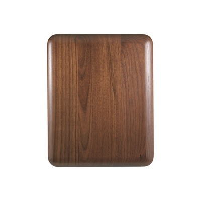 8" x 10" Elliptical Edge Round Corner Genuine Walnut Plaque