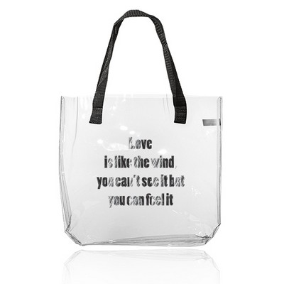 Savanna Clear Plastic Tote Bag