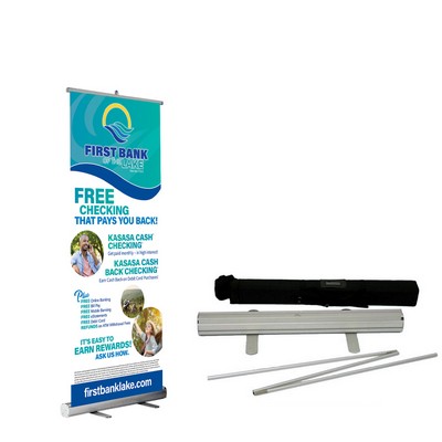 Advantage Retractable 34" Full Color Banner