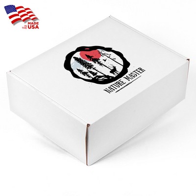 Screen Printed White Corrugated Large Box