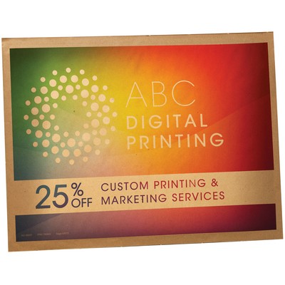 Full Color Natural Brown Paper Bubble Mailer (9.5" X 14.5")