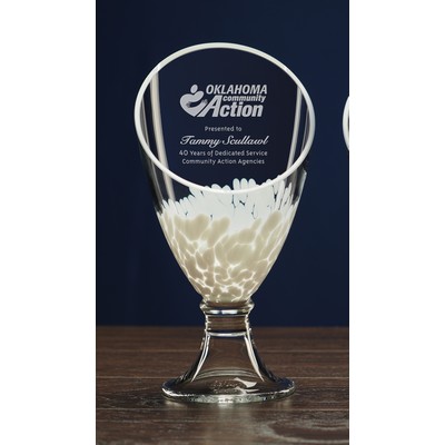 White Galaxy Trophy Vase