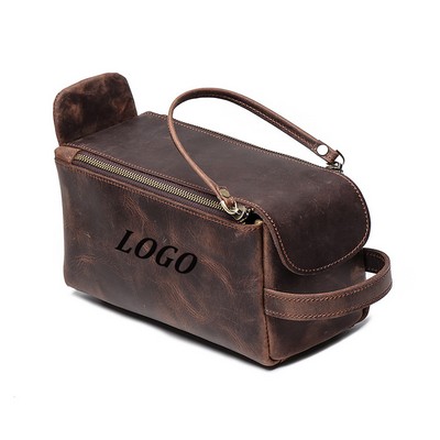 Buffalo Leather Toiletry Bag
