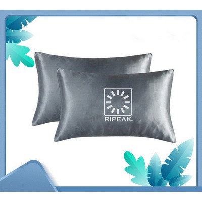 20 x 36" Premium Square Satin Silk Throw Pillowcase - Envelope Closure