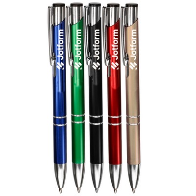 Sleek Metal Finish Aluminum Ballpoint Pens