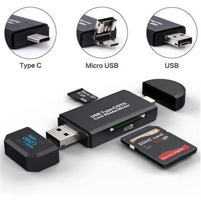 3 in 1 USB Memory Card Reader