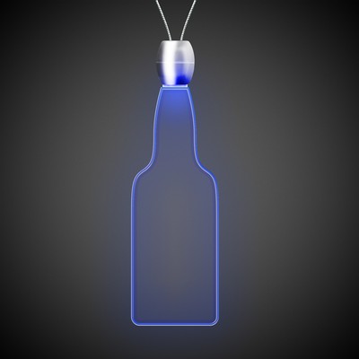24" Blue Bottle Light-Up Pendant Necklace(Digi-Print)