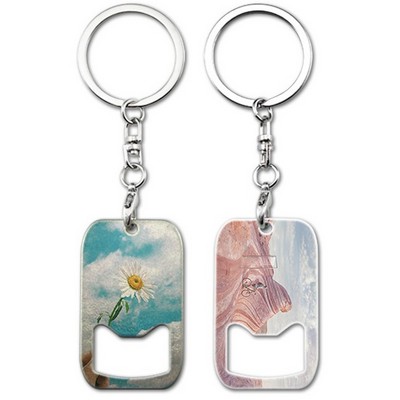 Style 8 Full Color Bottle Opener Keychain