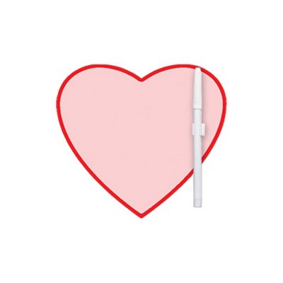8" X 8" Heart Shape Memo Board
