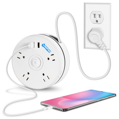 Travel Power Strip With 6ft Extension Cord