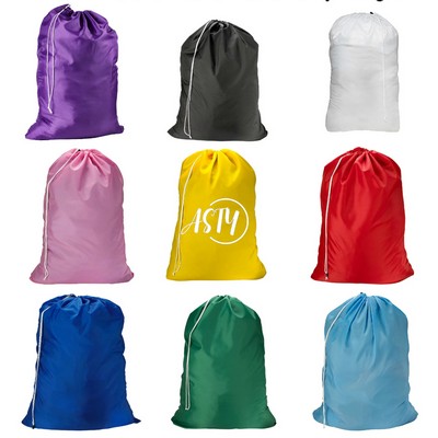 Nylon Laundry Bag With Drawstring