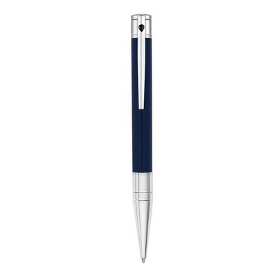 Luxury Line S.T.Dupont 'D' Initial Collection Blue & Chrome Ball Point