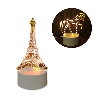 Customized Acrylic 3D Visual Illusion Table Lamp