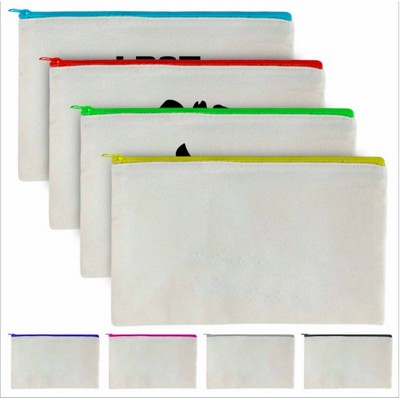 Canvas Multipurpose Zipper Bag