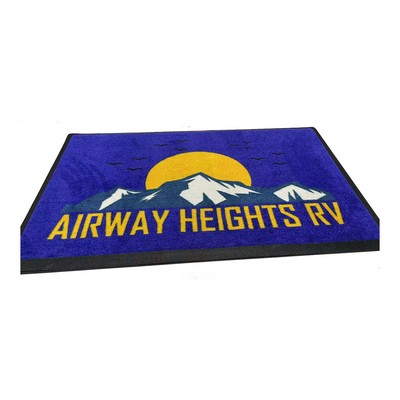 Economic Budget FULL COLOR IMPRINT Logo Mat Commercial Grade In/Outdoor Starting size 5x8(ft)