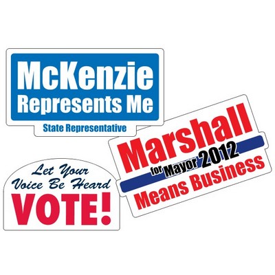 Custom White Vinyl Die-Cut Decal (253 to 354 Square Inch)