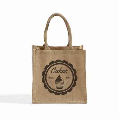 Square Jute Tote Bag