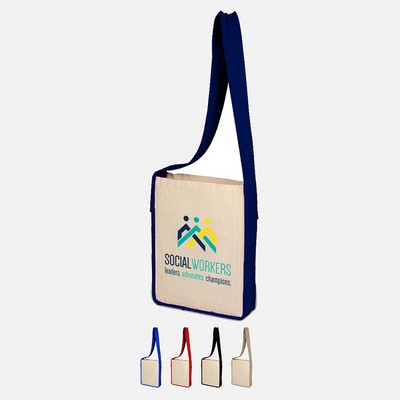 Full Color Heavy Canvas Sling Bag (12" x 15")