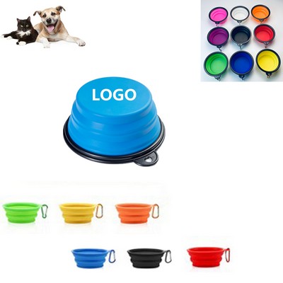 Pet Folding Bowl With Carabiner