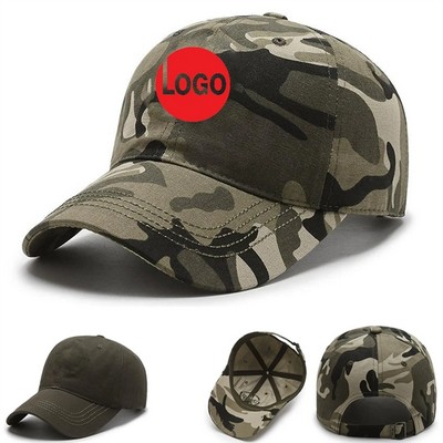 6 Panel Camouflage Cap