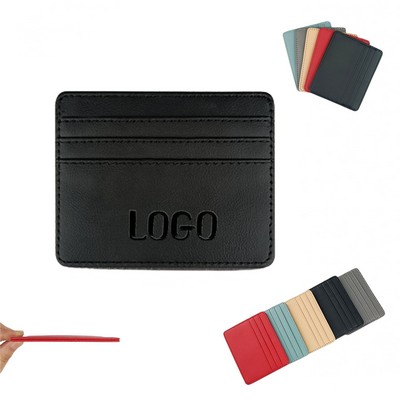 Slim Leather Credit Card Wallet