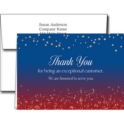 Customer Appreciation Greeting Cards w/Imprinted Envelopes