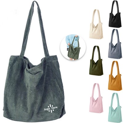 Women Corduroy Tote Bag