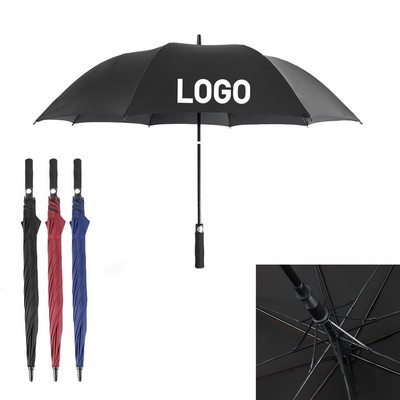Golf Umbrella 8-Ribbed Straight Handle Automatic Umbrella