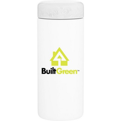 16.9 oz h2go Aerial Travel Tumbler (Matte White)