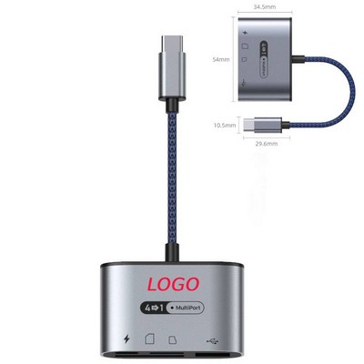 Type-C four-in-one card reader