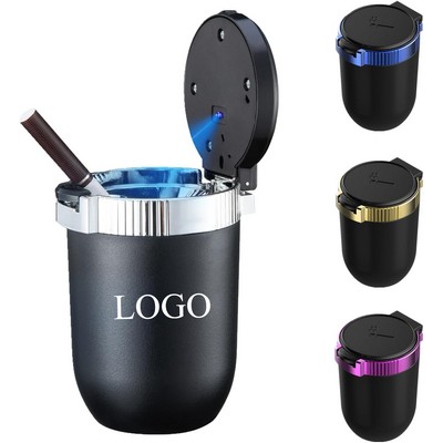 Car Ashtray With Cover Led Light