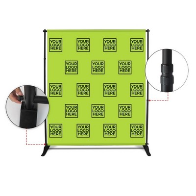 6 ft x 8 ft Step and Repeat Adjustable Banner Stands package