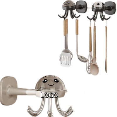 Octopus-Shaped Six-Prong Hook Rotates 360 Degrees