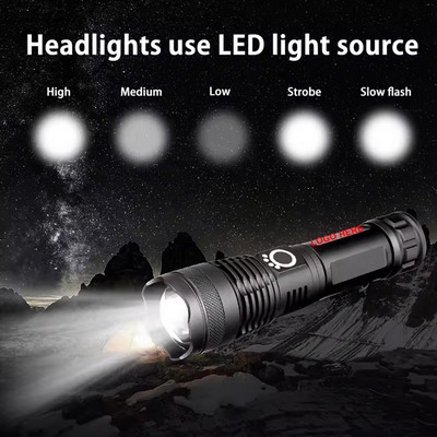 Rechargeable LED Flashlight w/High Lumens