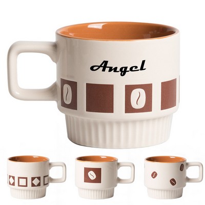 11Oz Porcelain Big Handle Coffee Mugs
