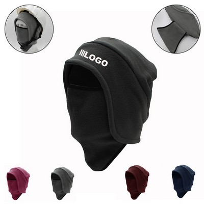 Winter Warming Head Cover With Face Mask