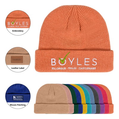 Unisex Knitted Cap Short Beanie