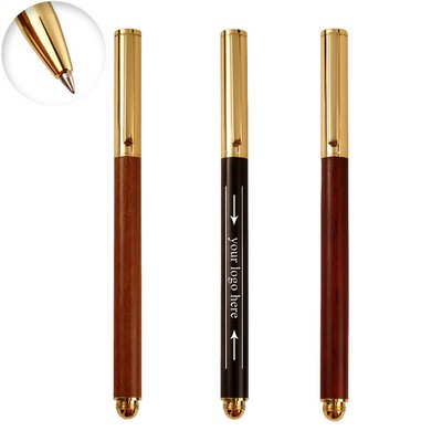 Wooden Business Signing Pen Brass Ballpoint Pen