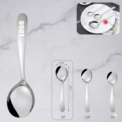 7.16" Silver Dessert Coffee Spoon