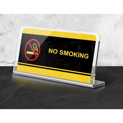 NO SMOKING Acrylic Warning Signs