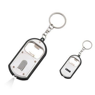 3" 1 Multifunctional Bottle Opener Keychain with Flashlight