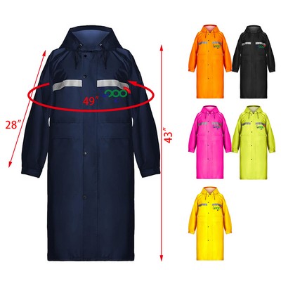 Long Hooded Raincoat
