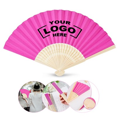 Foldable Bamboo Hand Fan.