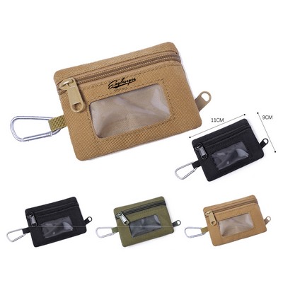 Mini Wallet with Carabiner